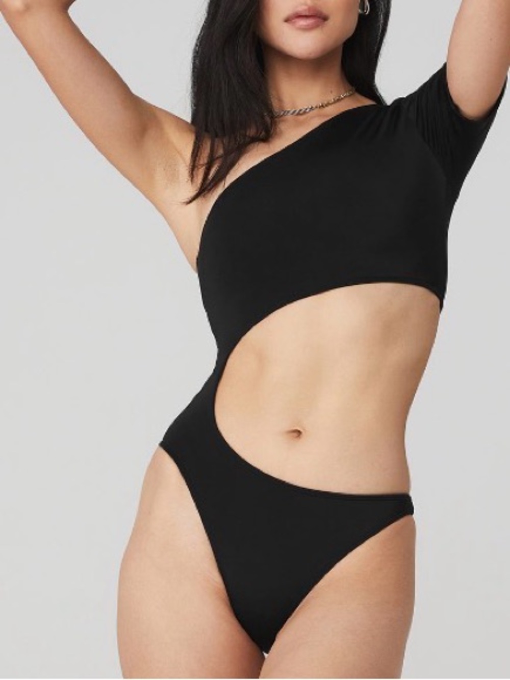 Sold out body wave ALO one piece swimsuit bodysuit xxs black